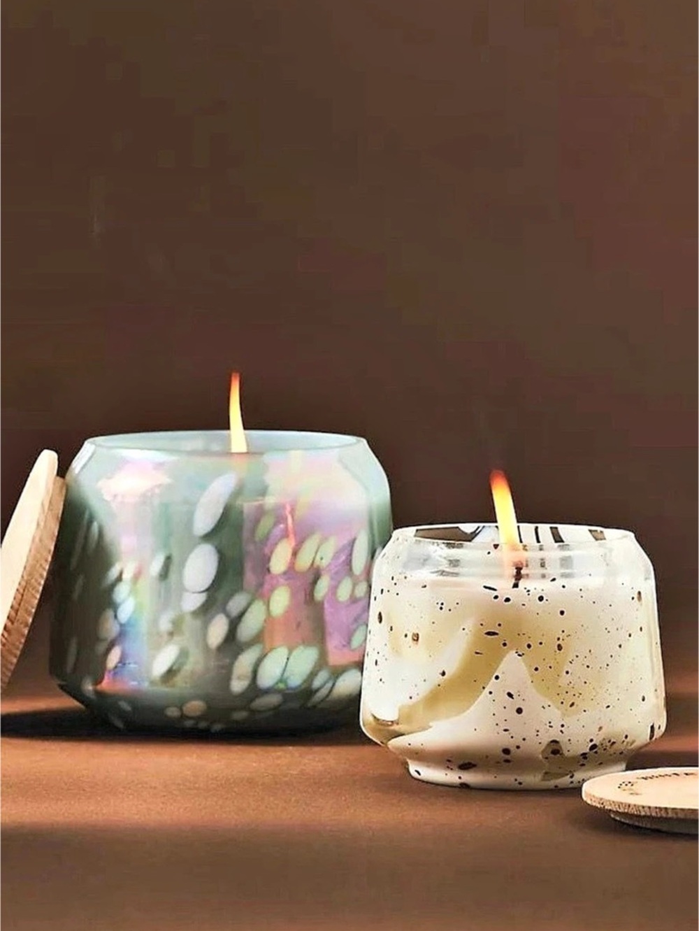 Capri Blue Modern Marble Signature Jar Candle Green & White